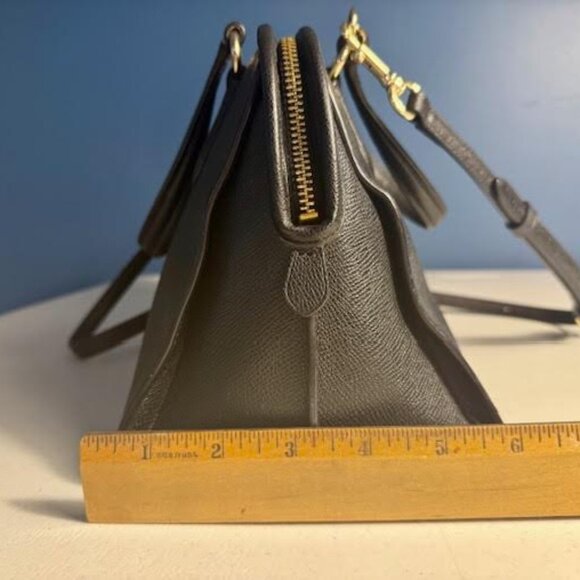 Coach Outlet Pebbled Leather Handbag with Shoulder Strap - Picture 4 of 9